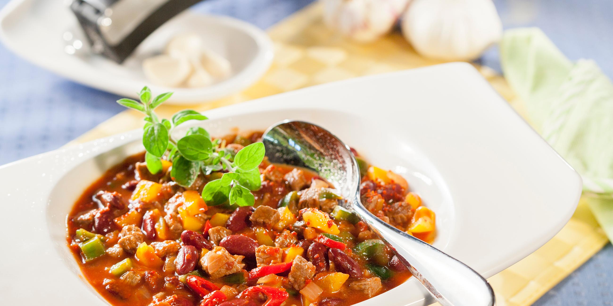 Mexikanisches Rindfleisch-Bohnenragout