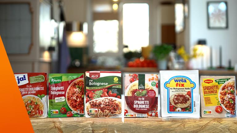 WISO testet sechs Soßenpulver für Spaghetti Bolognese