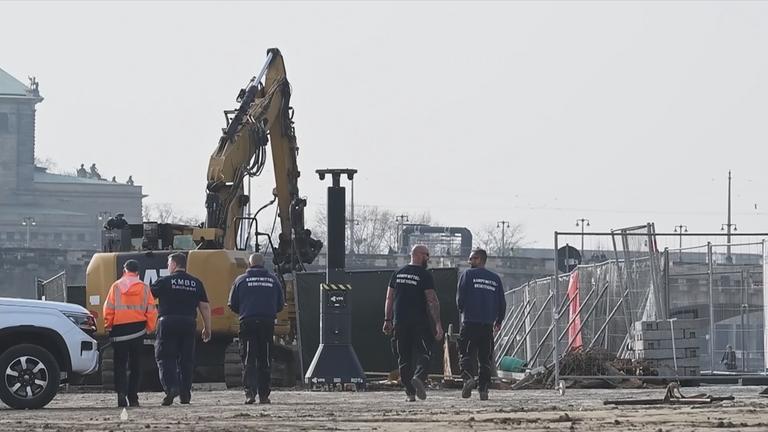 Bomben Entschärfung in Dresden