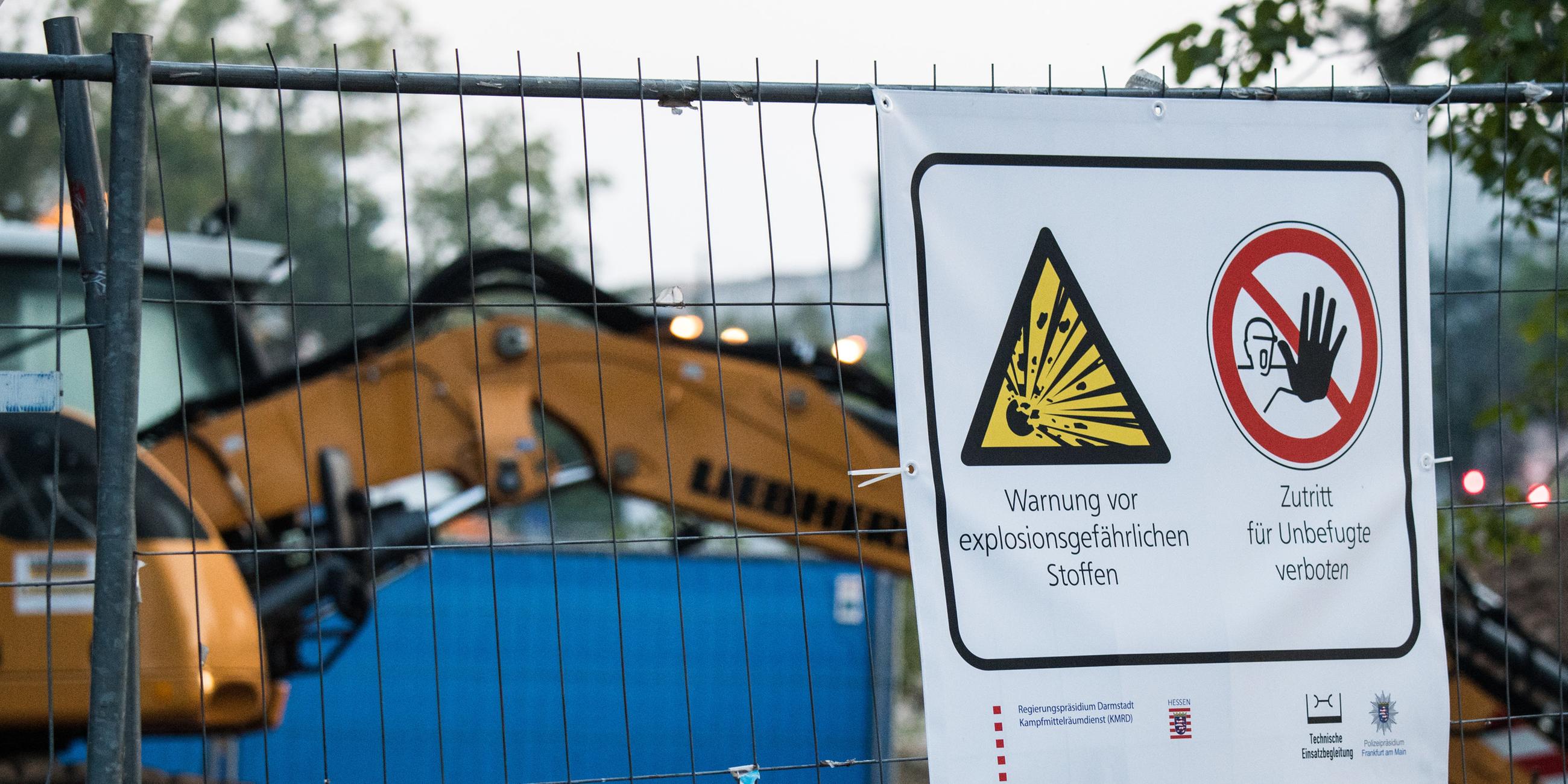Bombenentschärfung in Frankfurt