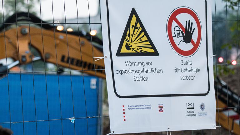 Bombenentschärfung in Frankfurt