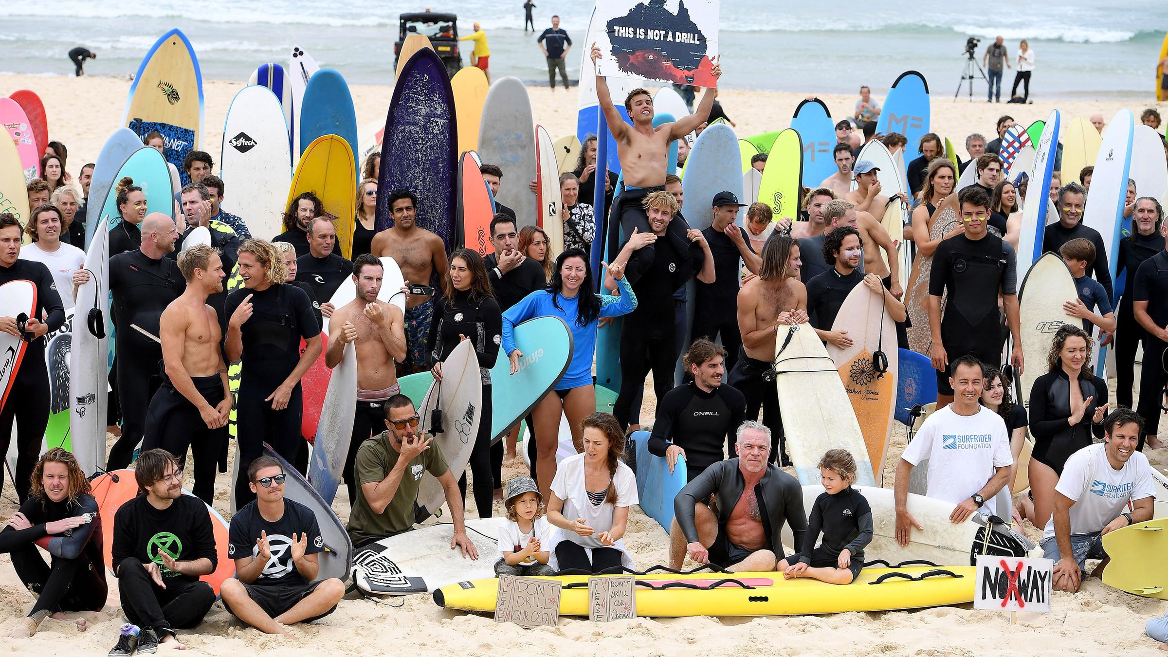 Umweltaktion am Bondi Beach