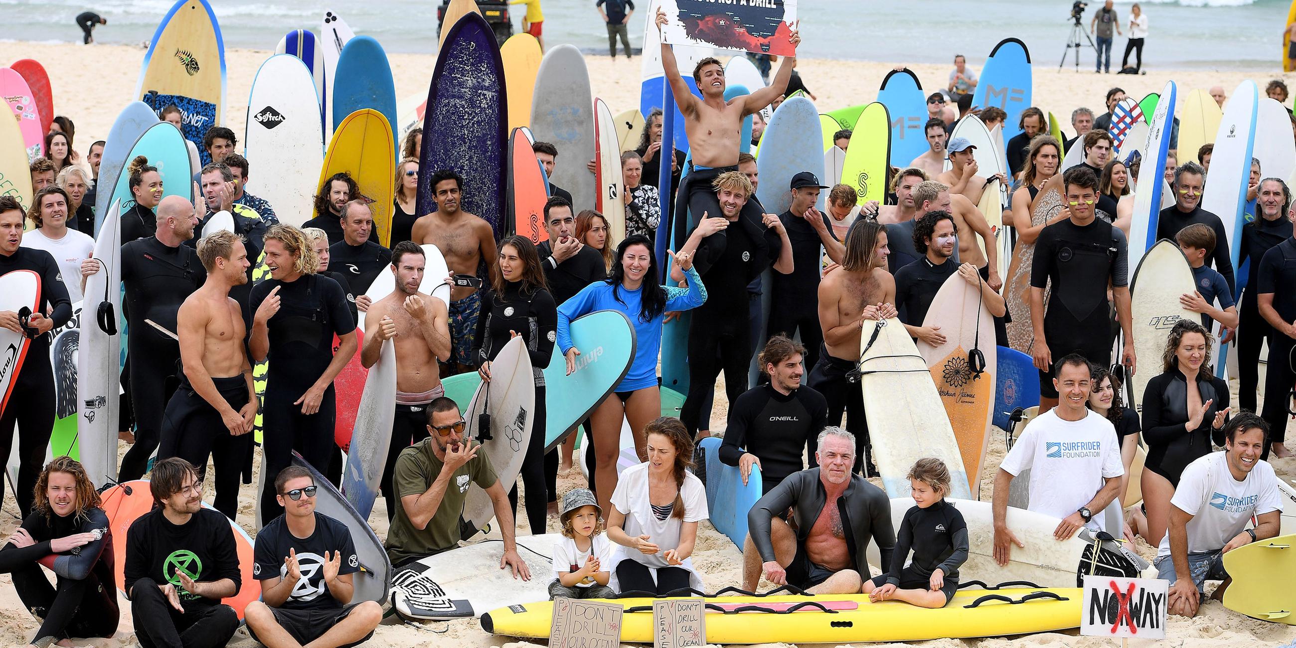 Umweltaktion am Bondi Beach
