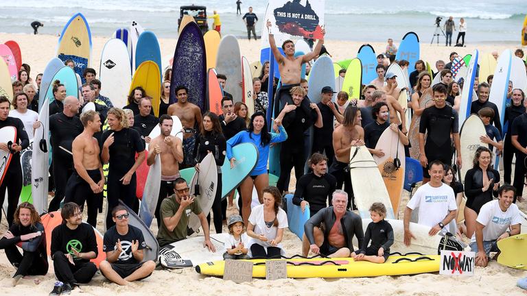 Umweltaktion am Bondi Beach