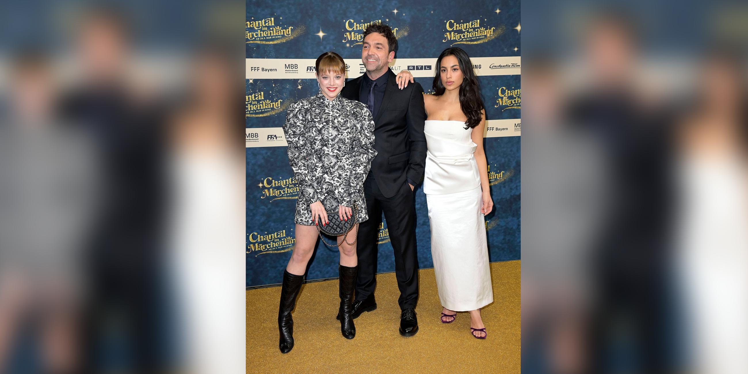 Jella Haase, Bora Dagtekin und Gizem Emre bei der Premiere des Kinofilms Chantal im Märchenland im Zoo Palast. Berlin, 27.03.2024.