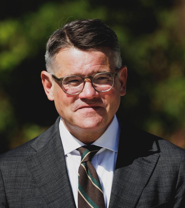 Boris Rhein, Ministerpraesident von Hessen, aufgenommen im Rahmen eines Werksbesuchs bei Rheinmetall in Kassel, 27.08.2026. 