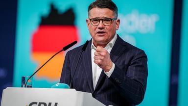 Berlin: Boris Rhein (CDU), Ministerpräsident von Hessen, spricht beim 37. Bundesparteitag der CDU.