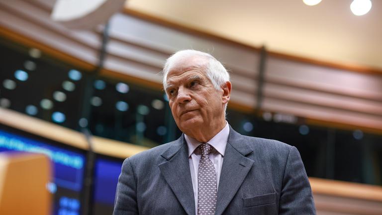 EU-Chefdiplomat Josep Borrell während einer Plenarsitzung des Europäischen Parlaments in Brüssel