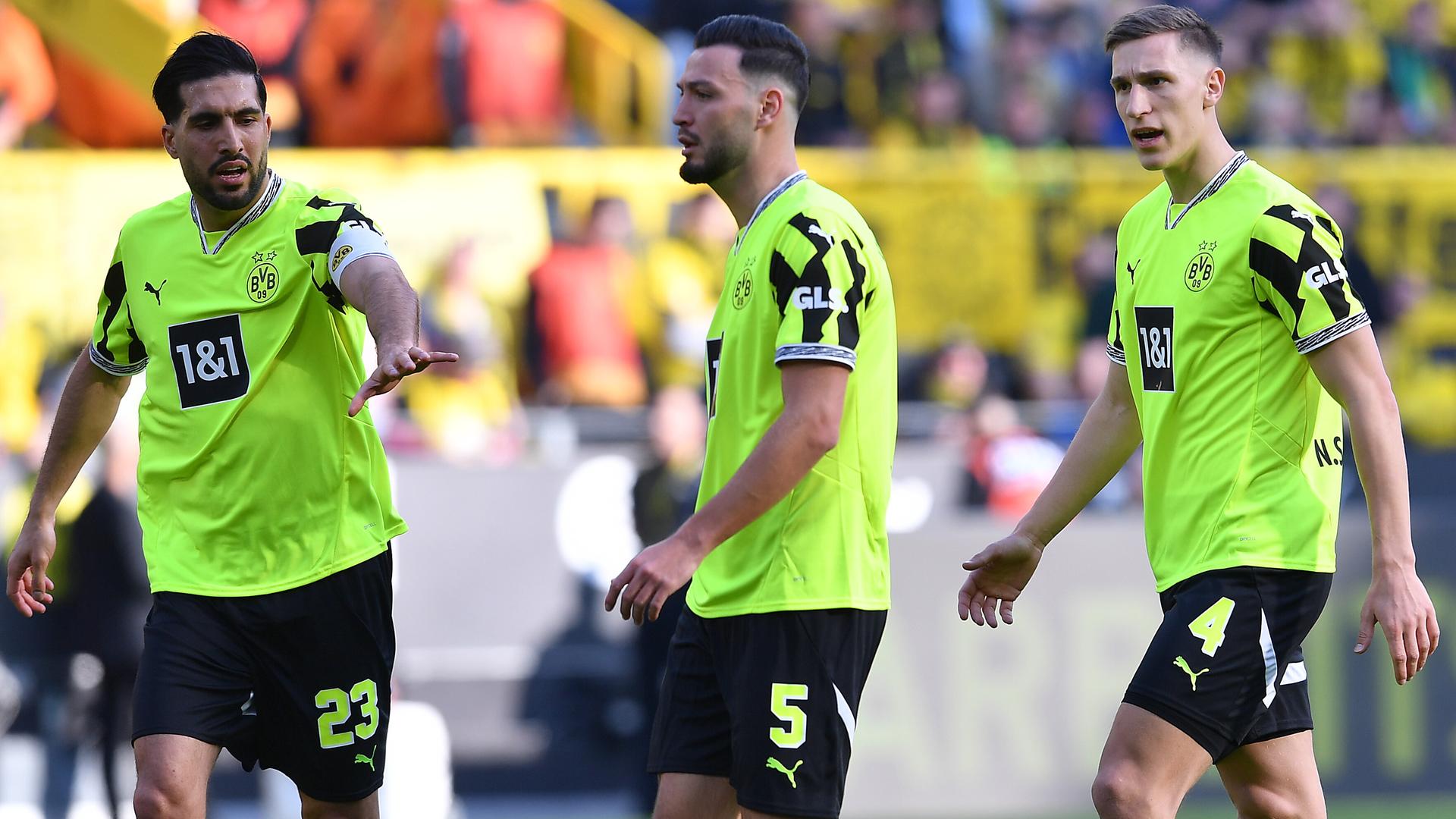 Emre Can, Ramy Bensebaini und Nico Schlotterbeck