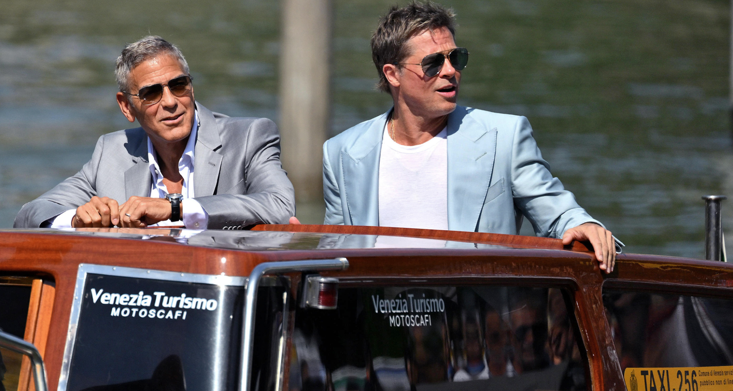Brad Pitt und George Clooney in Venedig