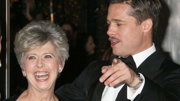 Bratt Pitt mit seiner Mutter Jane Etta Pitt