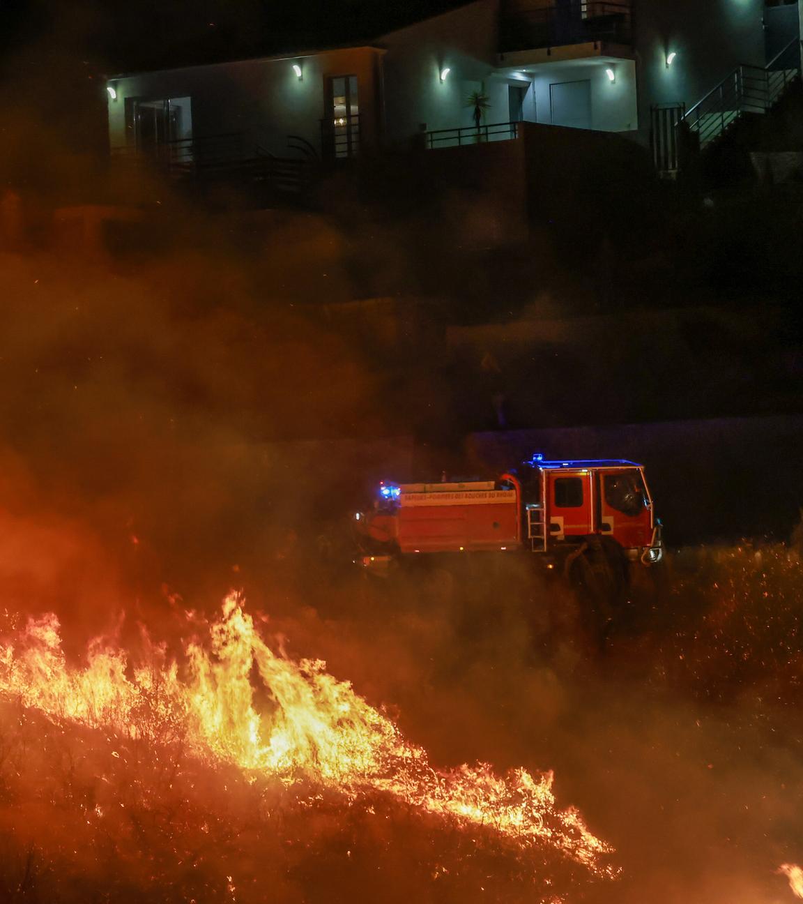 Brand in den nördlichen Vierteln von Marseille am 8. Juli 2025, dann erneut am Dienstagabend im Stadtteil Verduron.