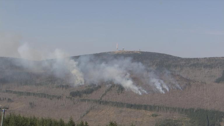 Brand am Brocken