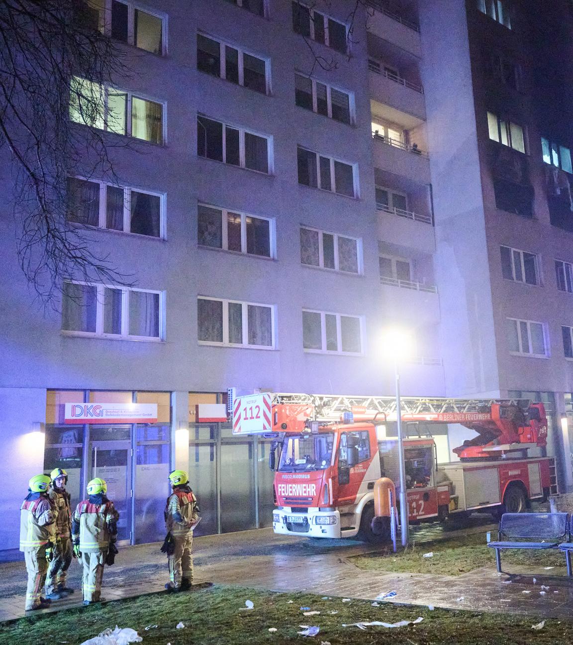 Hochhausbrand in Berlin