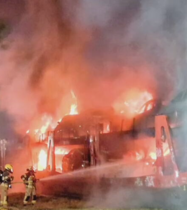 Brand auf Güterzug in Magdeburg-Sudenburg 