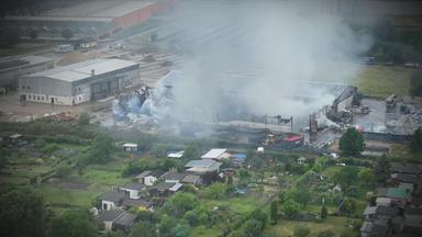 Brand in Mülldeponie