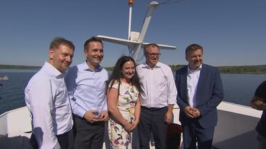 Die Ministerpräsidenten Mario Voigt (Thüringen), Sven Schulze (Sachsen-Anhalt) und Michael Kretschmer (Sachsen) kritisieren die geplanten Sozialreformen der Bundesregierung.