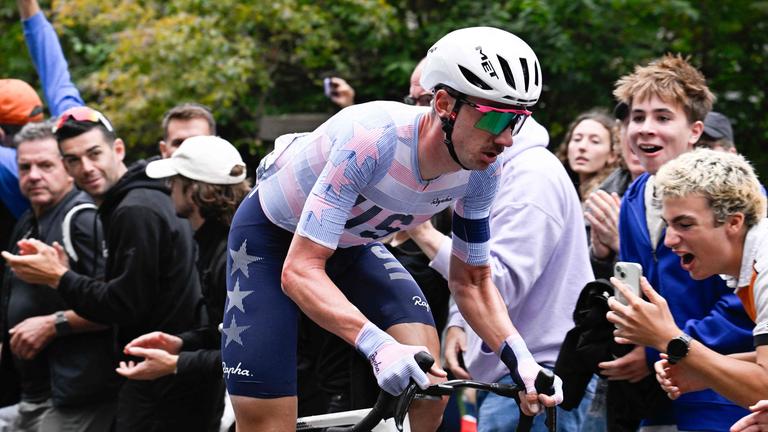 Brandon McNulty nimmt am Straßenrennen der Männer bei der Rad-Weltmeisterschaft 2026 in Montreal teil.