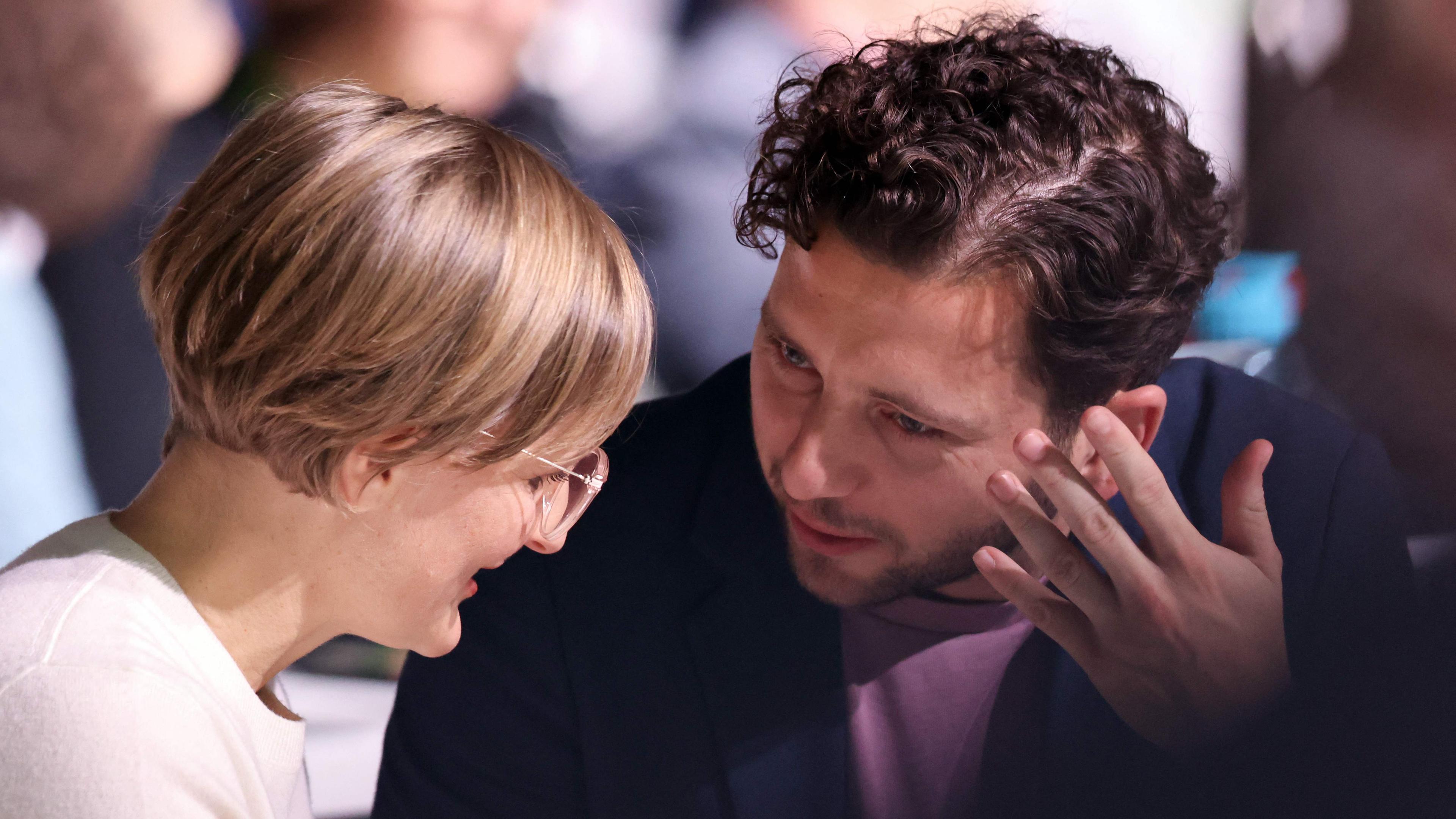 Neu gewähltes grüne Spitzenduo: Franziska Brantner und Felix Banaszak