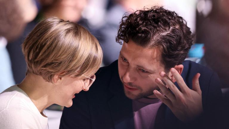 Neu gewähltes grüne Spitzenduo: Franziska Brantner und Felix Banaszak