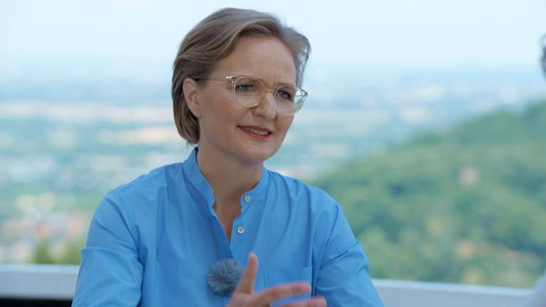 Franziska Brantner, Parteivorsitzende der Grünen im ZDF-Sommerinterview