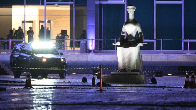 Das Gebiet um den Obersten Gerichtshof in Brasília wurde abgesperrt.