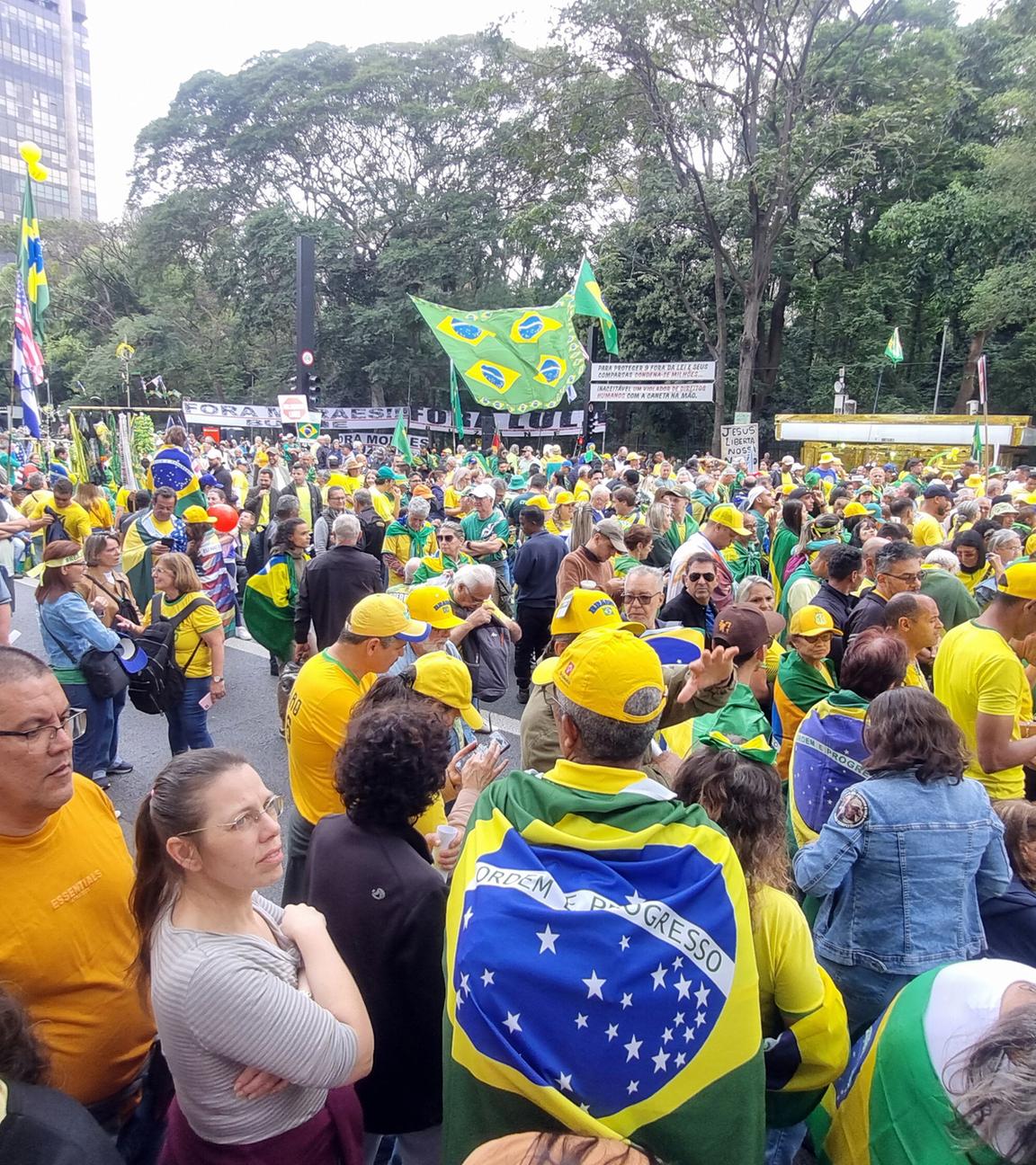 Protest in São Paulo am brasilianischen Unabhängigkeitstag