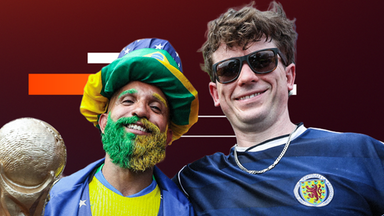 Brasilien - Schottland - Fans