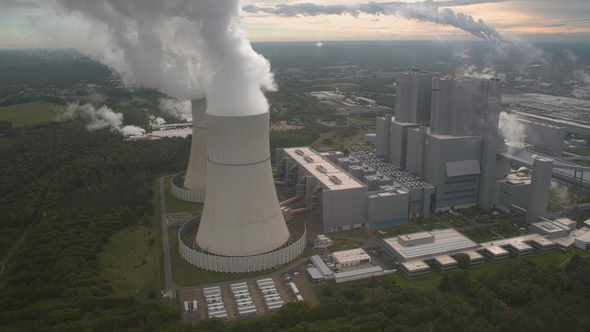 Braunkohlekraftwerk in Brandenburg