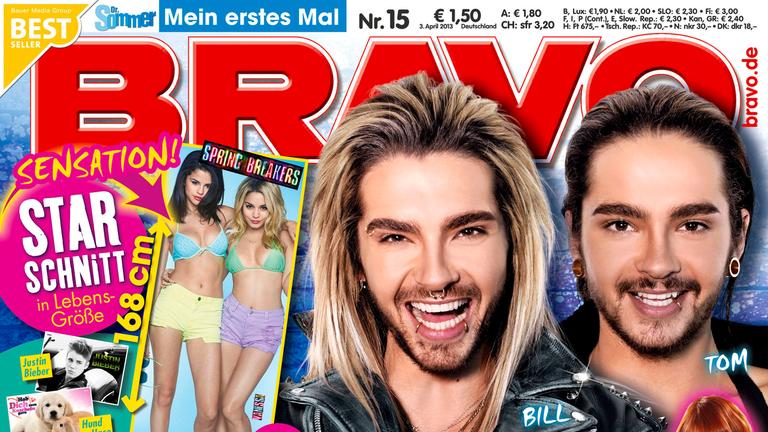 titelblatt der bravo mit Bill und Tom Kaulitz