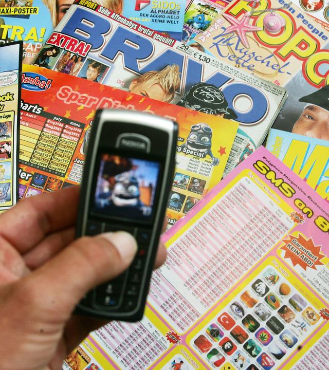jamba! reklame in deutschen jugendzeitschriften / 150705 / 2005 / hamburg / deutschland / europa / europas groesster anbieter fuer klingeltoene und mobilton anwendungen