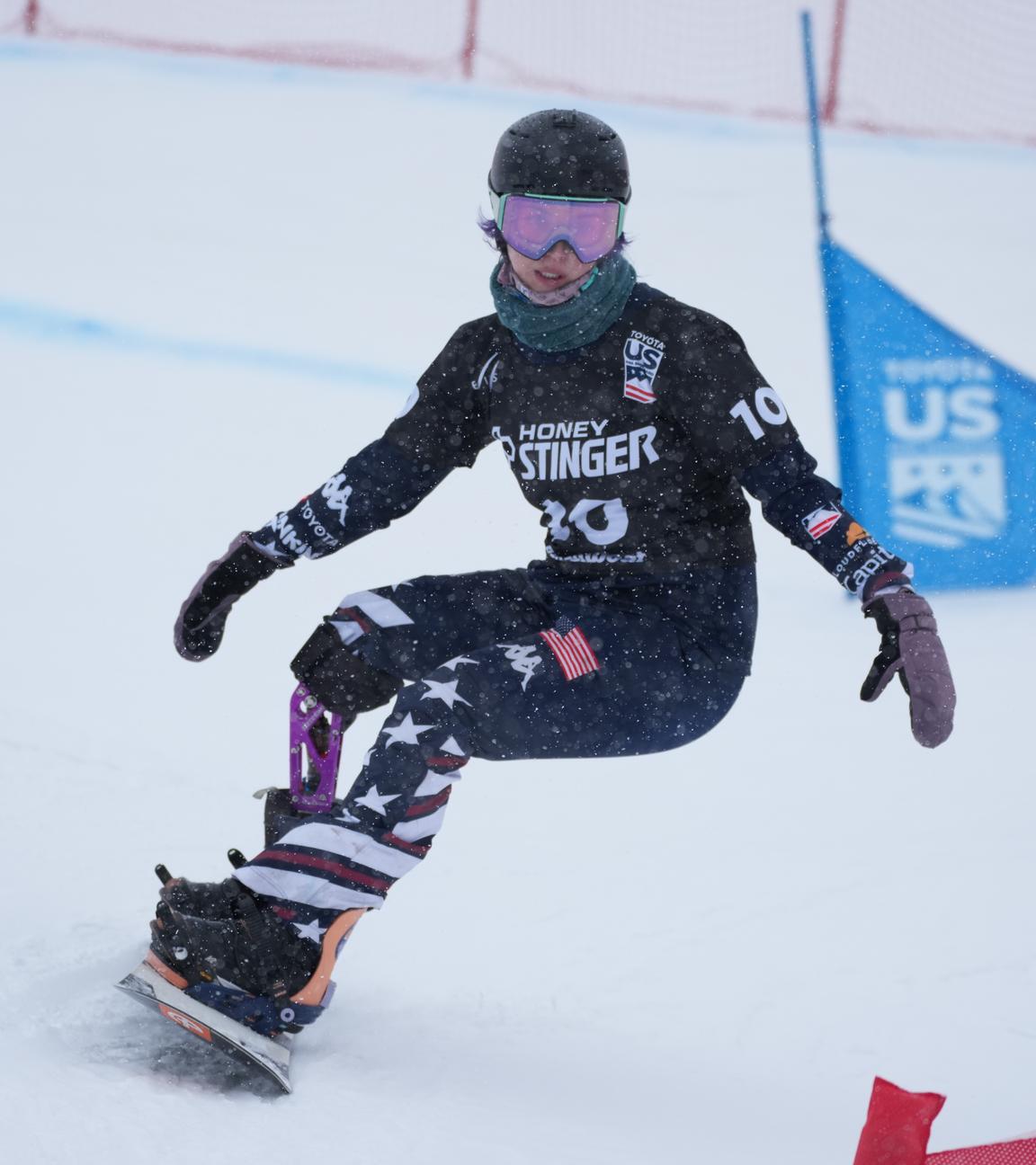 Brenna Huckaby beim FIS Para Snowboard Weltcup 2025-26 am 10.02.2026 in Steamboat, USA.