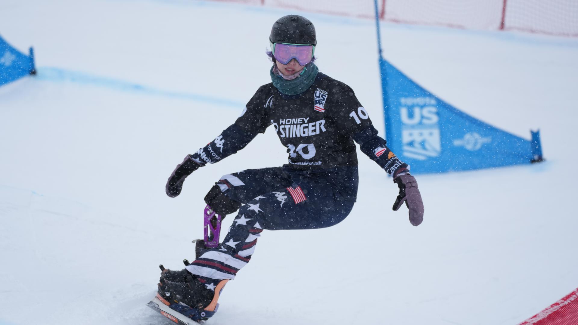 Brenna Huckaby beim FIS Para Snowboard Weltcup 2025-26 am 10.02.2026 in Steamboat, USA.