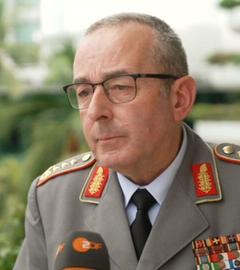 Der Generalinspektor der Bundeswehr Carsten Breuer ist zu sehen.