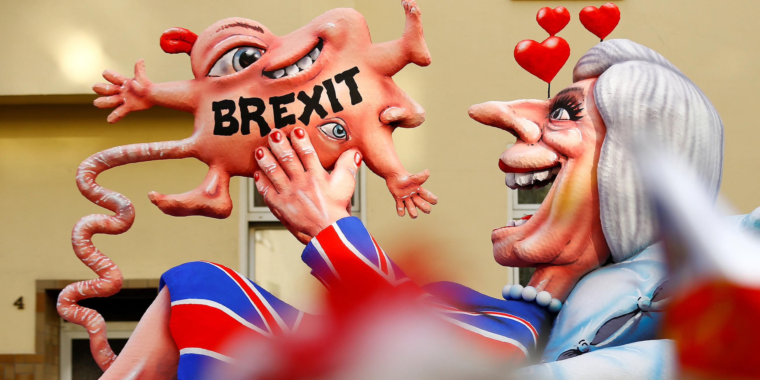 Rosenmontag am Rhein - Düsseldorf: Brexit