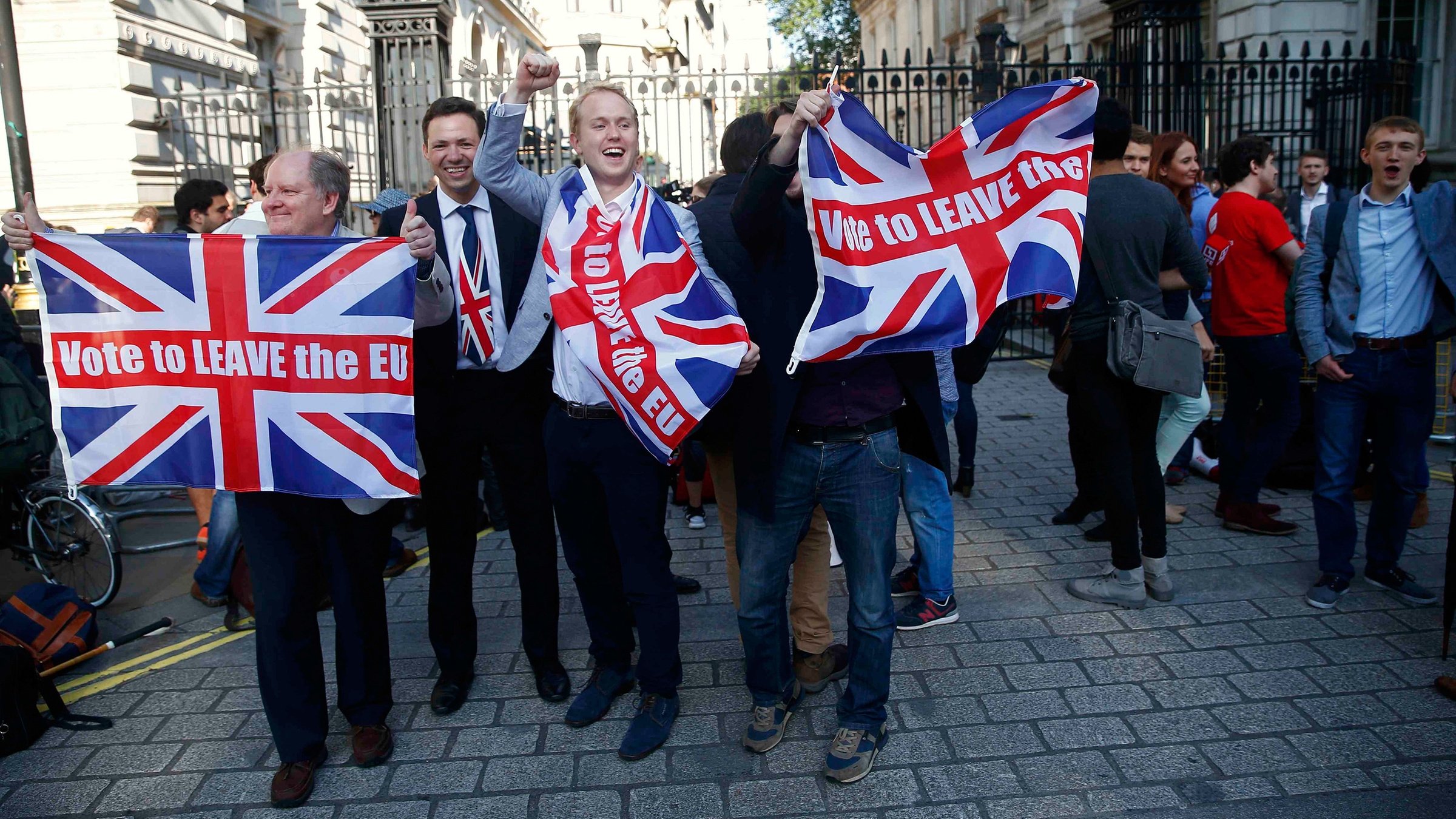 Befürworter des Brexit am 24.06.2016 in London