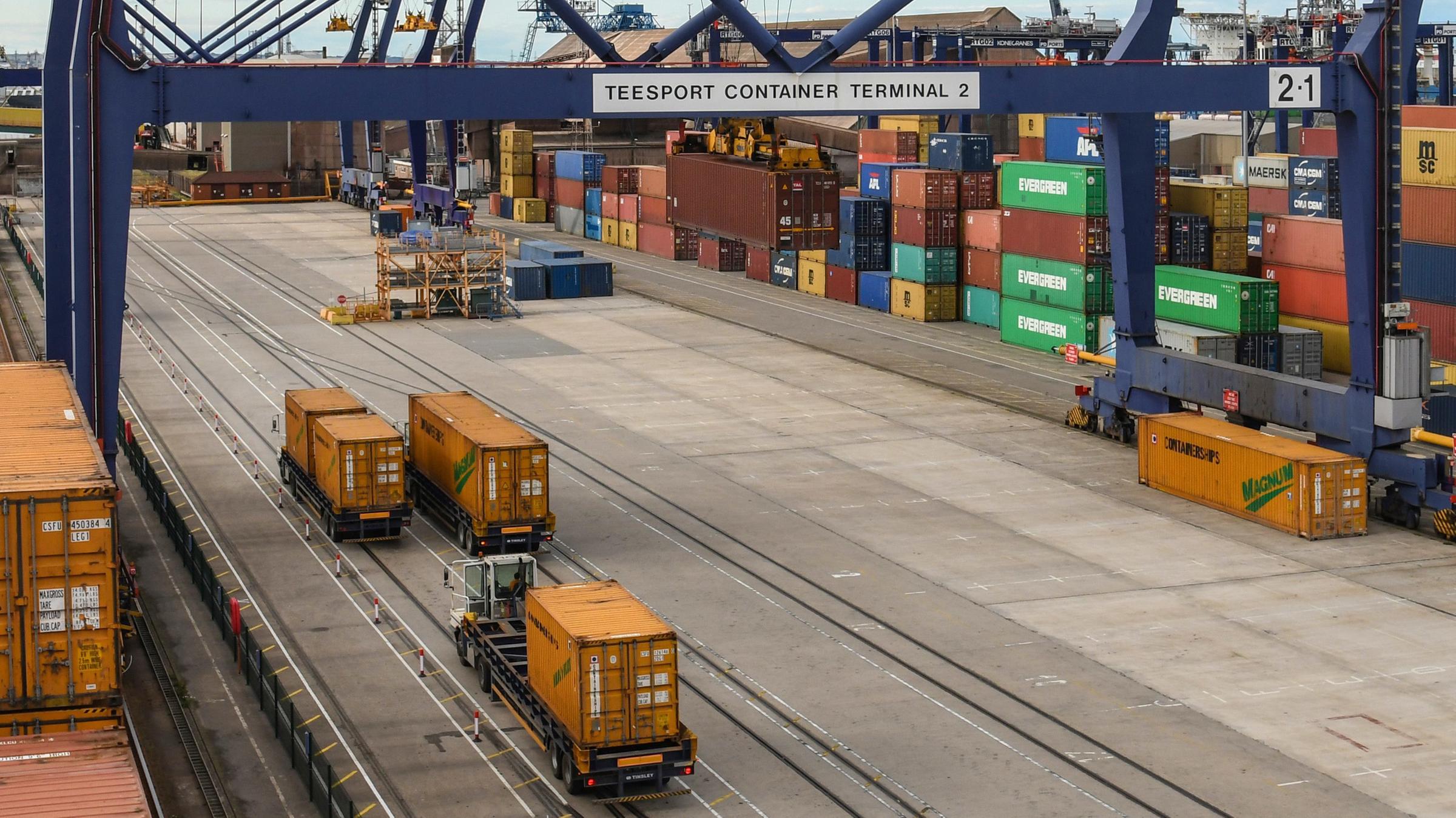 Archiv: Teesport Containerhafen
