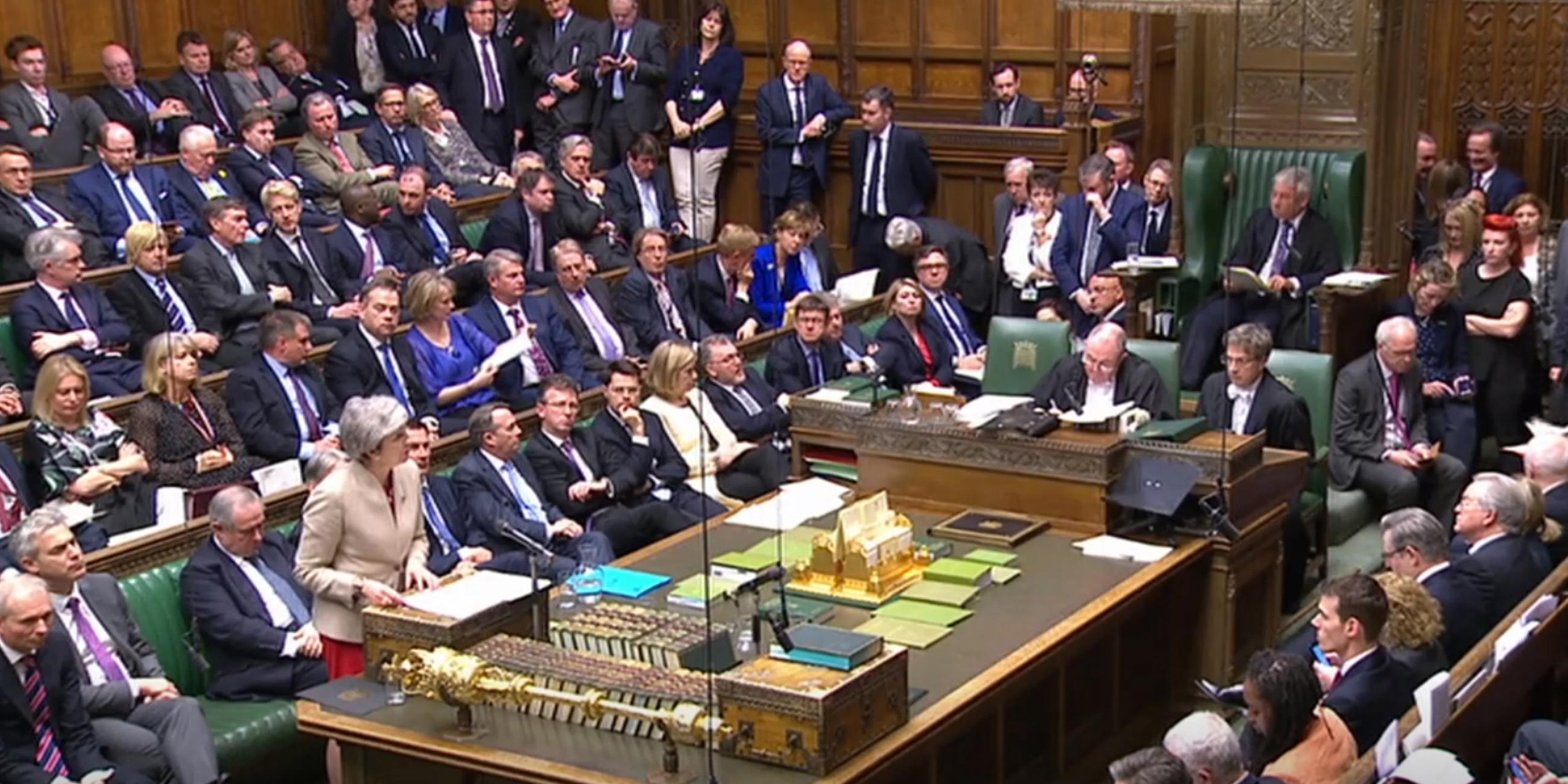 Brexit-Debatte im britischen Unterhaus