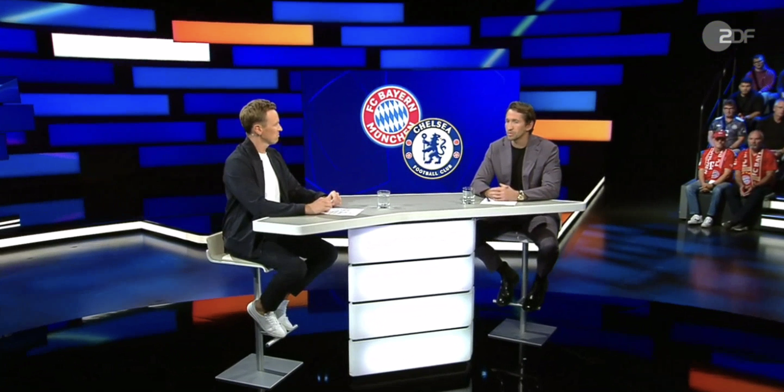 Jochen Breyer und Rene Adler beim Sportstudio.