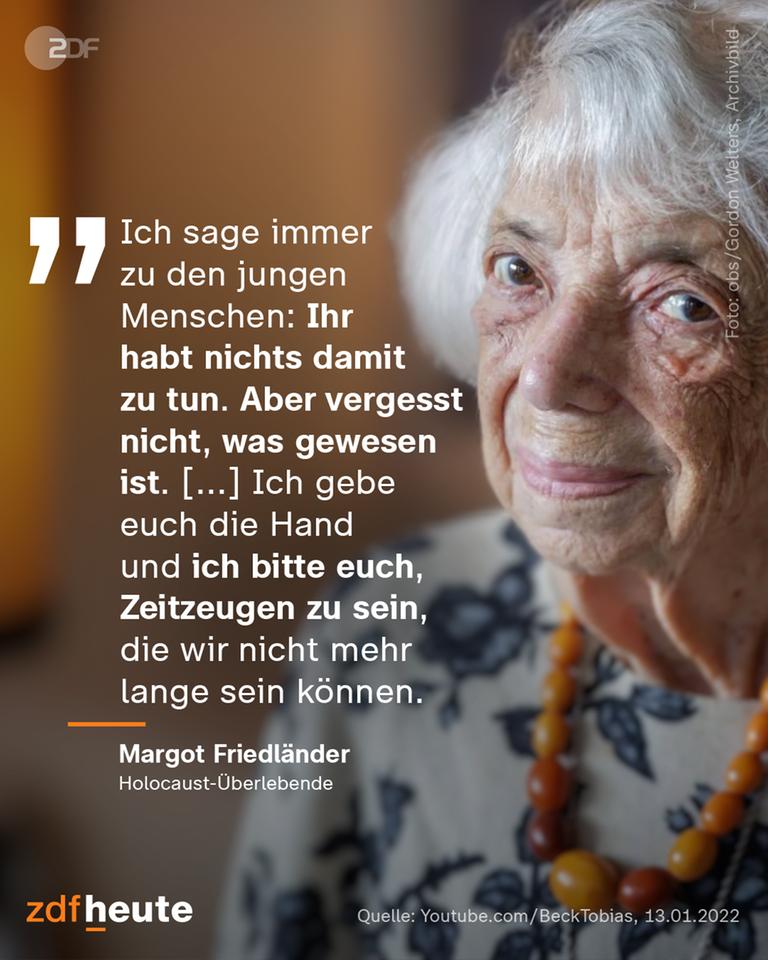 Zitat Margot Friedländer
