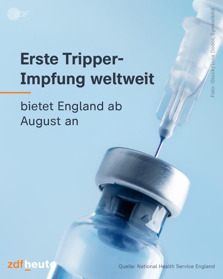 Grafik: Erste Tripper-Impfung weltweit - bietet England ab August an