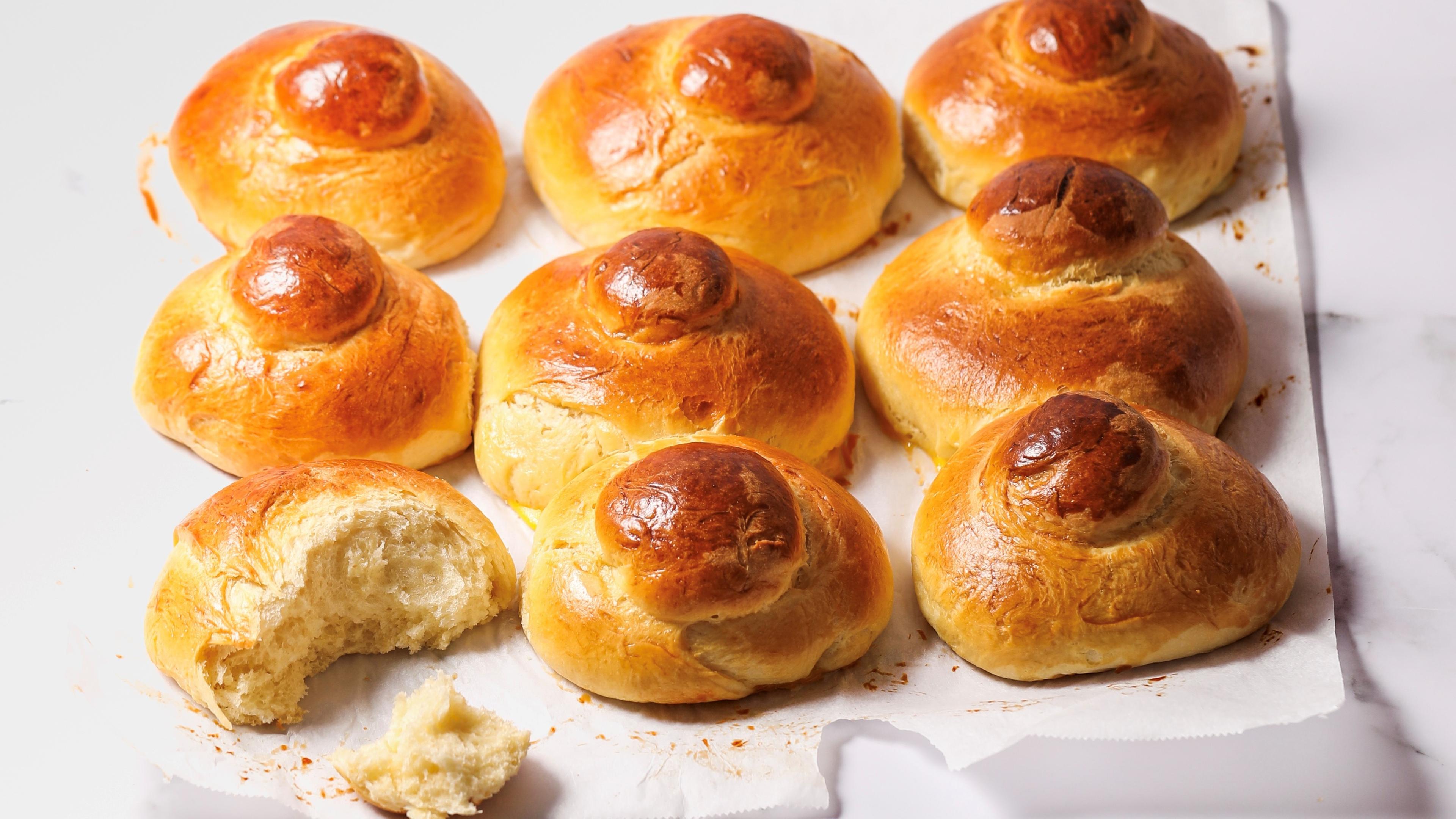 Brioche Siciliane mit Eis