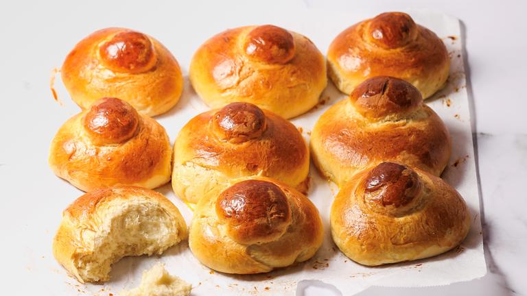 Brioche Siciliane mit Eis