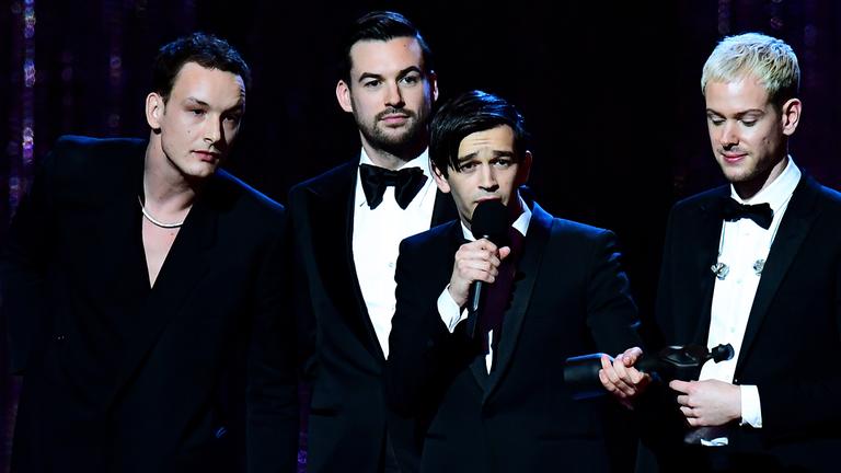 The 1975 bei den Brit Awards, aufgenommen am 20.02.2019 in London