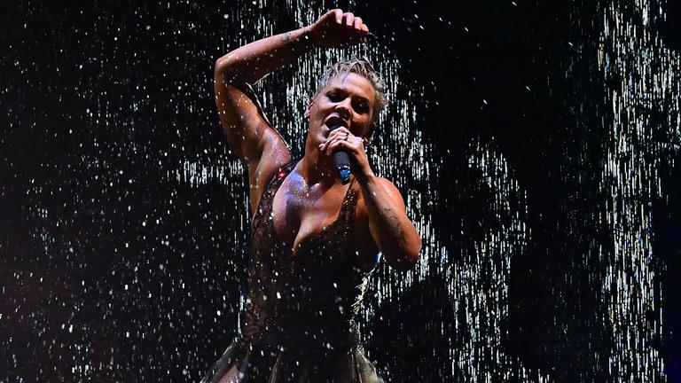 US-Sängerin Pink bei den Brit Awards, aufgenommen am 20.02.2019 in London