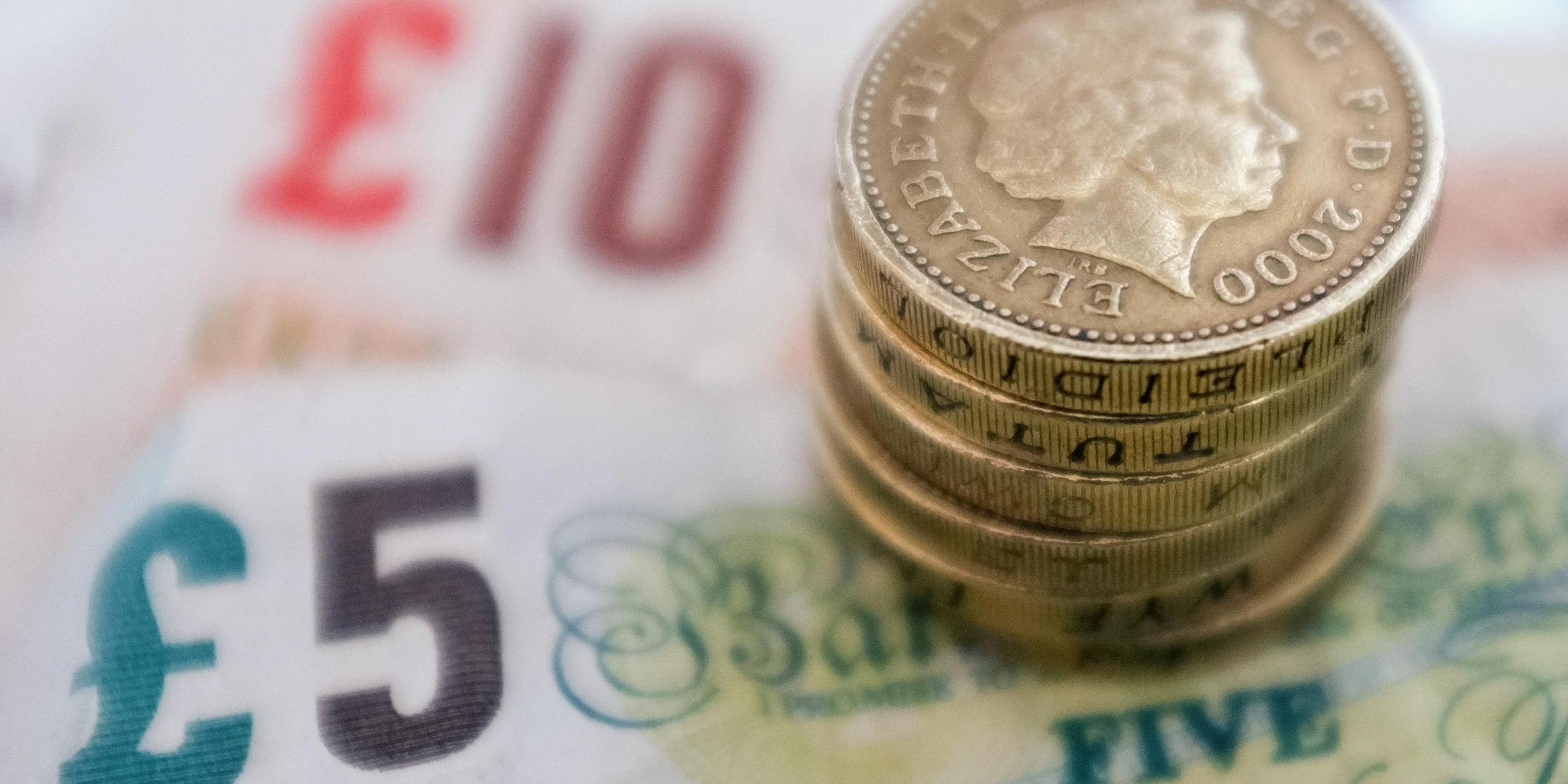 Britisches Pfund, Scheine und Münzen