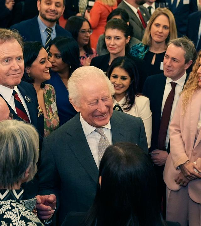 König Charles beim Parlaments-Empfang