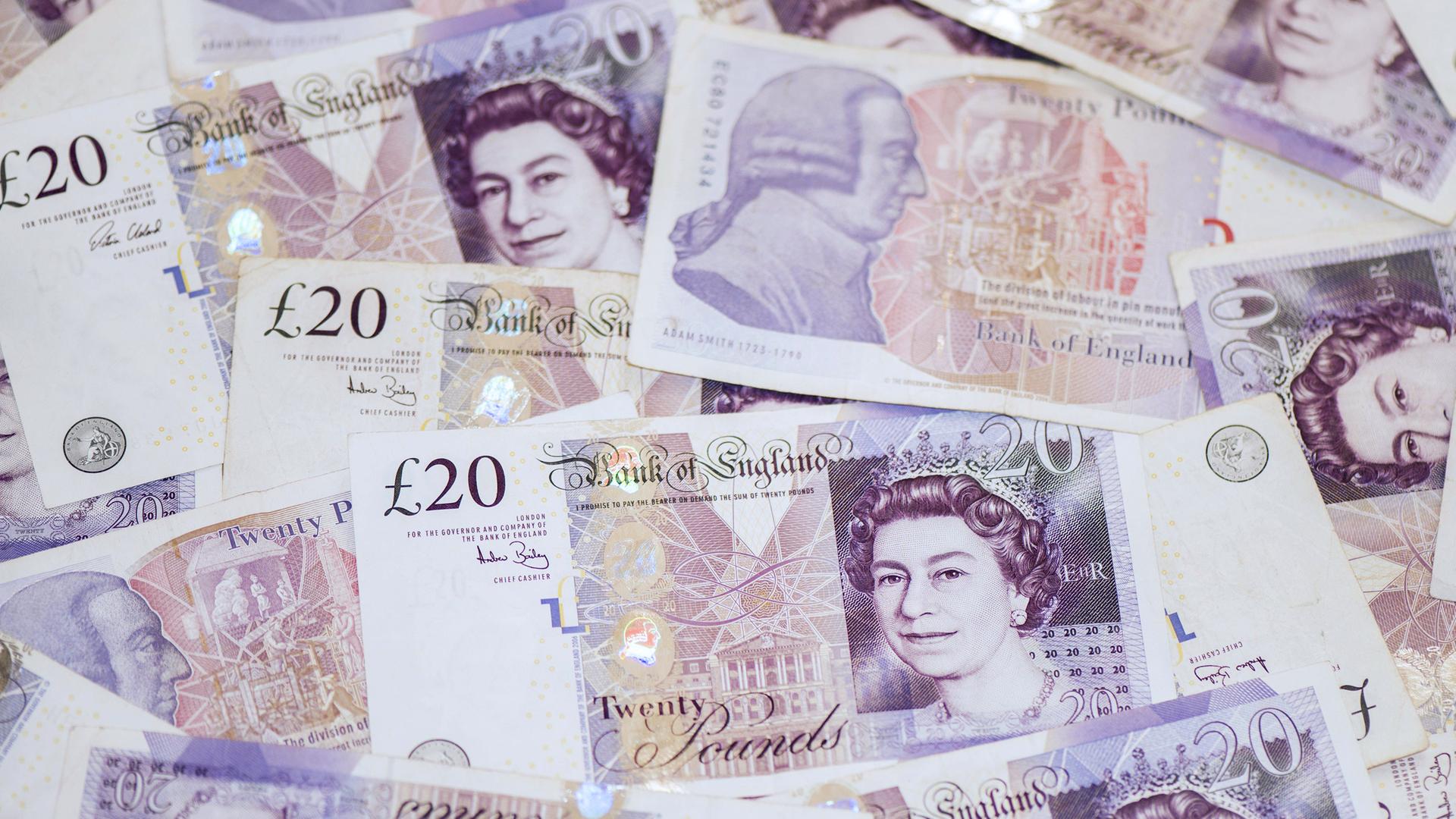 Archiv: 20 Pfund Sterling Noten