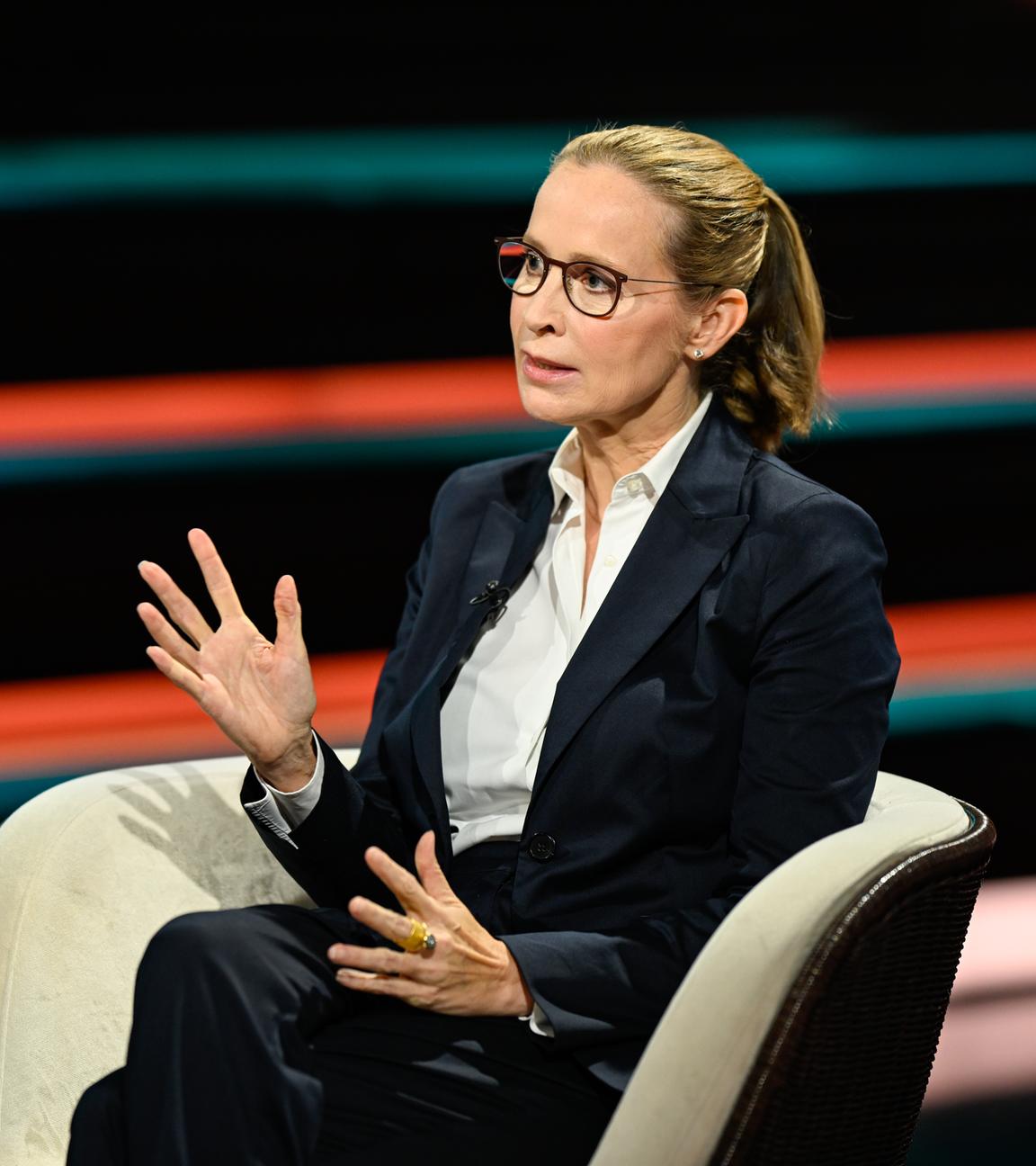 Richterin Frauke Brosius-Gersdorf spricht in der Talk-Sendung "Markus Lanz" mit dem namensgebenden Moderator.