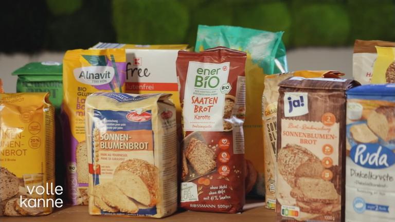 Brotbackmischungen verschiedener Marken
